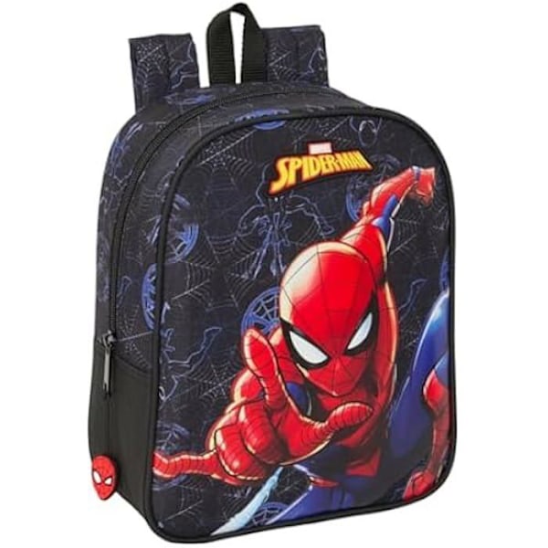 Skolväska - SAFTA - Spiderman - Röd - Anpassningsbar för vagn - Bekväm för barn