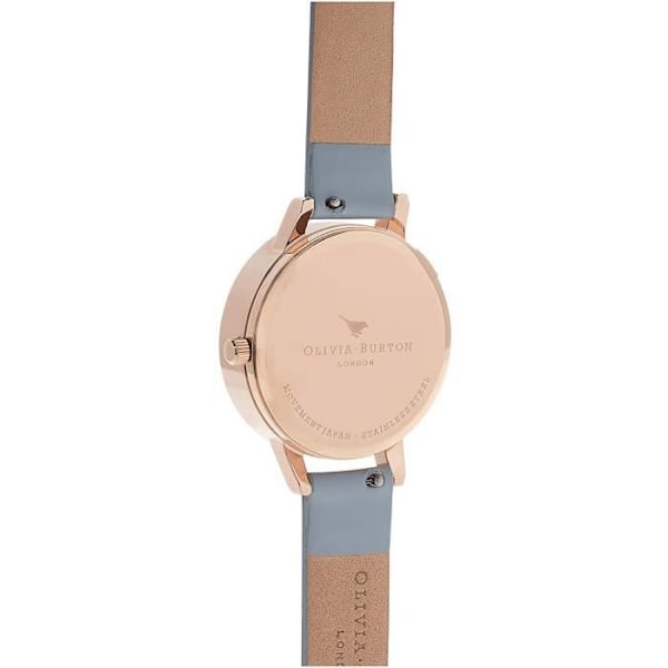 Klocka - Olivia Burton - OB16CH04 - Analog - Äkta läder - Rose guld 30mm Rose guld