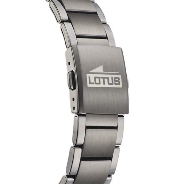 Lotus ur - Mand - Sort stål - Chronograf og dater Svart