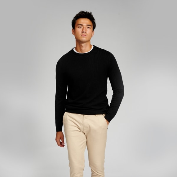 Basic Knit Crewneck Svart S