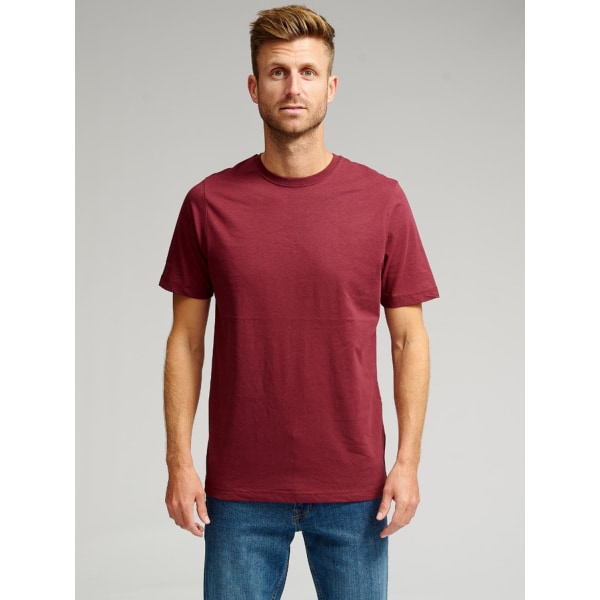 Ekologisk Basic T-shirt - Vinröd Röd S 419d | Röd | S | Fyndiq