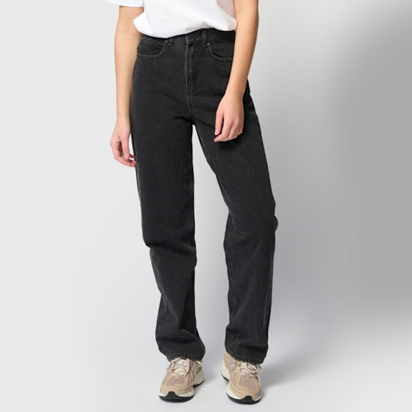 The Original Performance Mom Jeans - Washed Black Denim