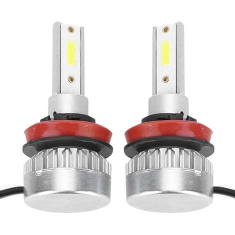 Vanntette 110W 6000K LED-frontlyspærer til bil, kompatible med H8/H9/H11 tåkelys (2 stk)