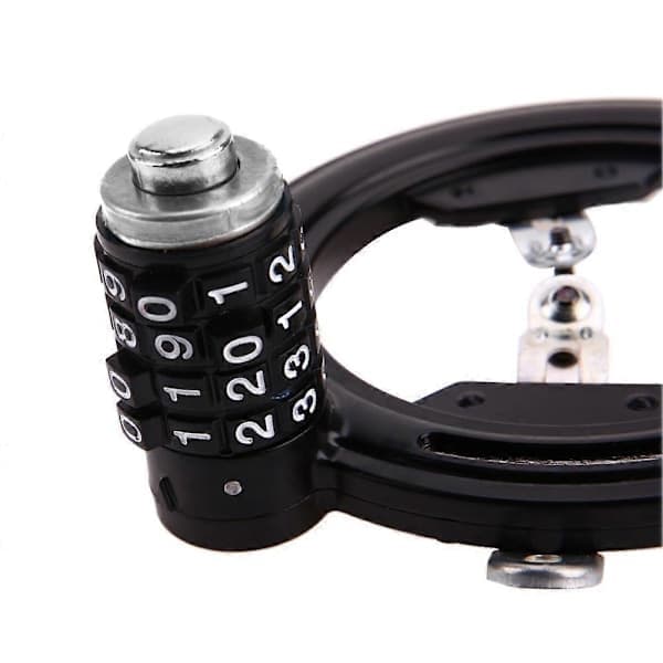 Steel Bicycle Lock, Horseshoe Shape, Security Lock with 4-Digit Password, Anti-Theft Combination, Numeric Code Security, Bicycle Accessories