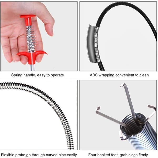 Flexible Grabber Claw Pickup Tool with Claws Bendable Hose Pickup Tool for Litter Picking