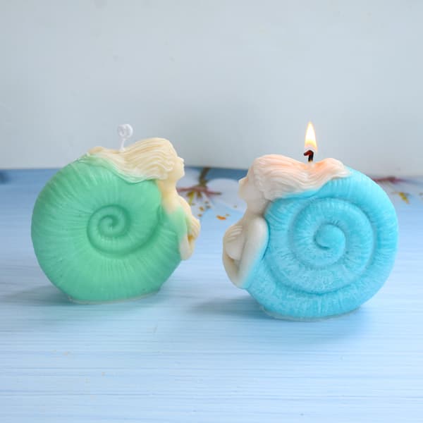 1 stk Conch Maiden lysform, egnet for festdekorasjon DIY-gave