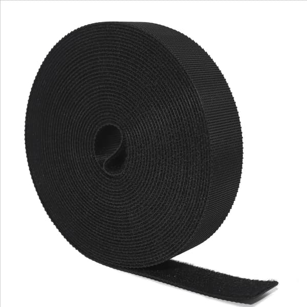 5m×20mm Genanvendelige Nylon Kabelbindere, Sorte Cykelkabelbindere, Kabelbindere, Kabelbindere til Hjem og Kontor.
