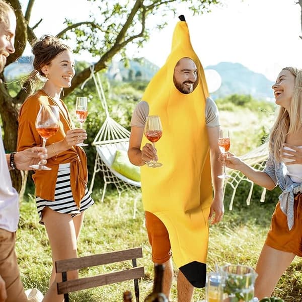 Maskeradekostumer - Banankostume - Voksenmaskeradekostumer - til halloween karnevalsfester cosplay