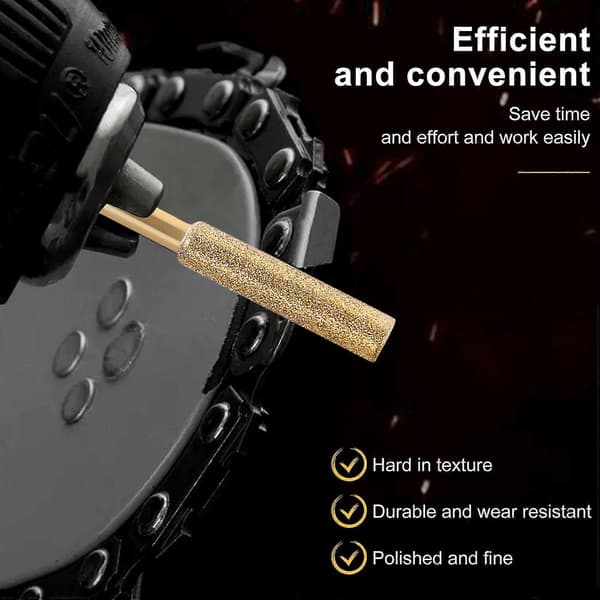Diamond Chainsaw Sharpening Burrs 1/8 inch, Replacement Sharpening, 12-pack (7/32 inch/5.5 mm)