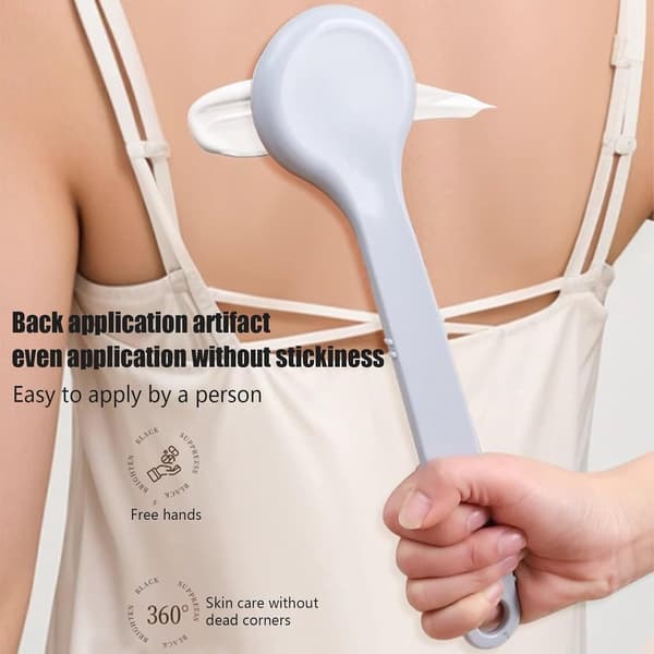 Lotion Applicator - Professional Back Brush - Comfortable Ergonomic Grip - Back Applicator - Lotion Applicator