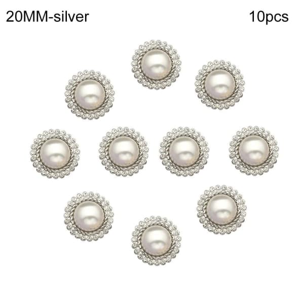 10 st Pärlknappar Klädknappar GULD 20MM