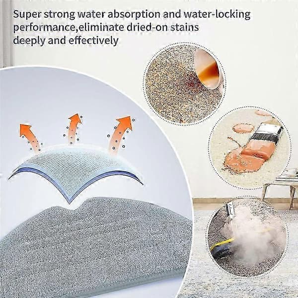 Erstatningsputer kompatible med H2O X5 dampmopp damprenser moppduk mopptrekk 10-pakning DS