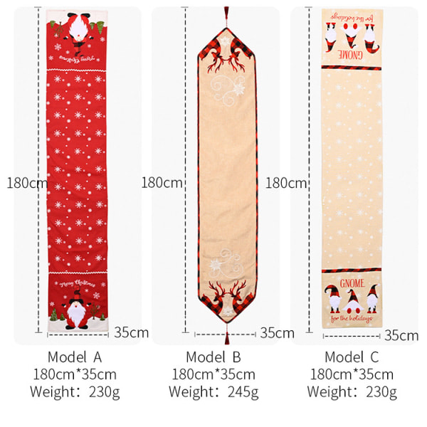 Rektangulär Julduk Polyester 35*180cm Jul