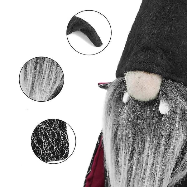 Halloween Ansiktslös Skäggig Dvärg Tomte Docka Prydnader Dekor Fest