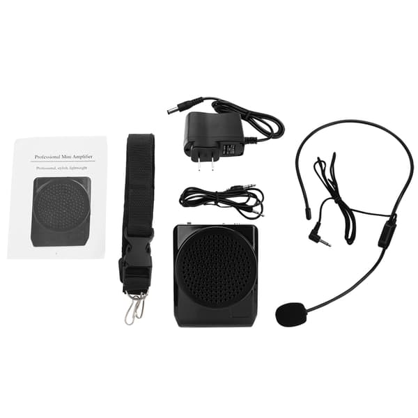 Portable Voice Amplifier with Rechargeable Microphone - Perfect for Teaching and Presentations