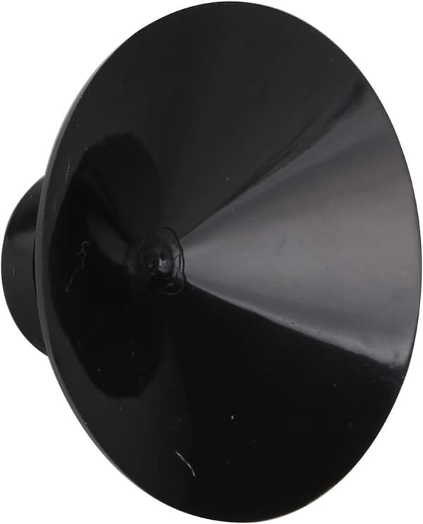 10-pak gummikopper til akvarium, sort, 27 mm
