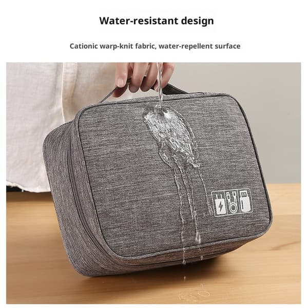 Headset Organizer Bag, Electronics Accessories Carrying Case for Referee Communication System