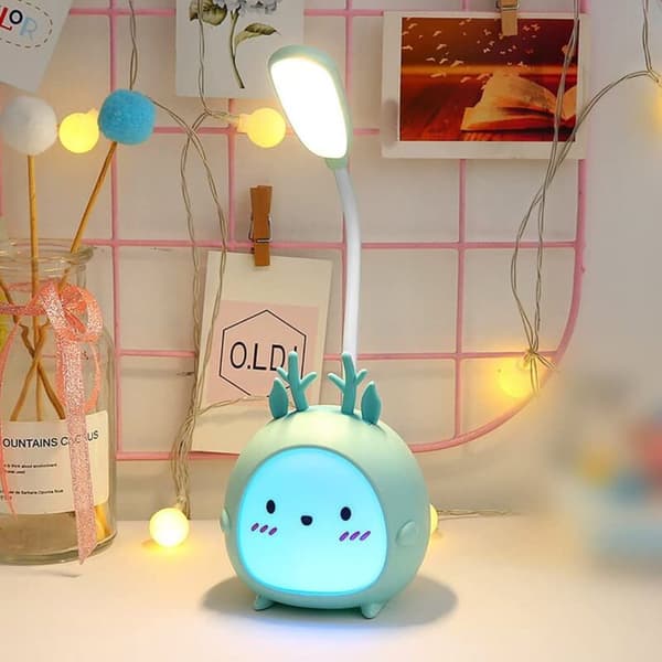 Desk Lamp, LED, USB Rechargeable, Portable, Green