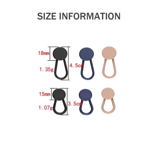 12 Pcs Button Extenders for Jeans, Pants Button Extender, Waist Extender for Pants [JUN]