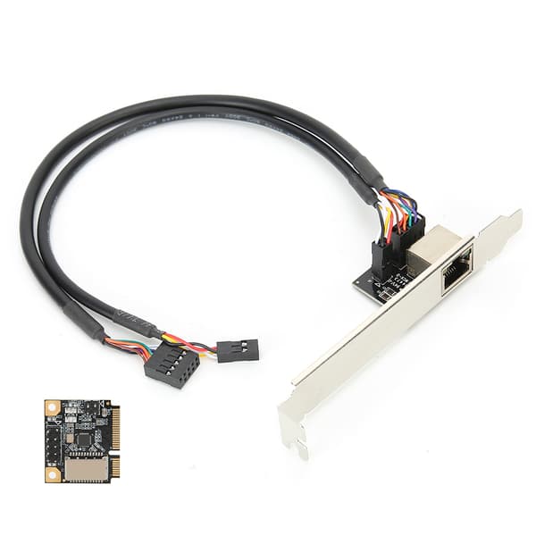Gigabit Mini PCI-E netværkskort til stationær computer - kablet, gratis enhed, Linux-kompatibel
