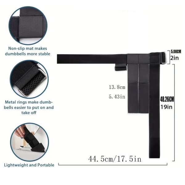 Original Dumbbell Foot Attachment, Tibialis Trainer, Ankle Weights, Ankle Straps for Weightlifting