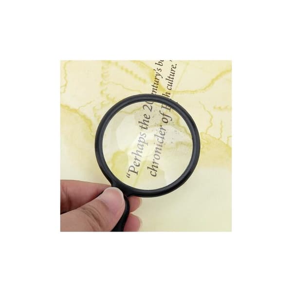 Mini Pocket Magnifier 8X Optical Glass with Cortical Protective Case for Office Reading Hobby