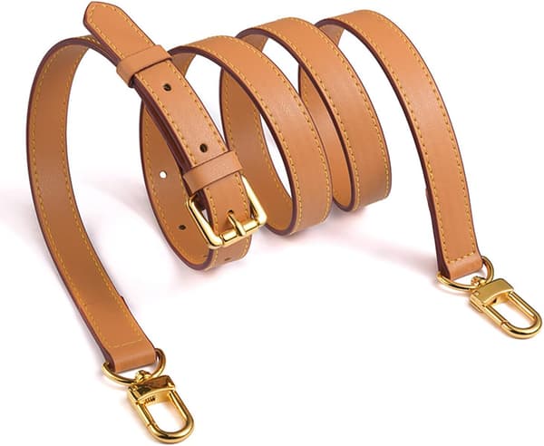 Enkel axelrem, sned axel, äkta läder, justerbar axelrem, lämplig för små väskor, handväskor, budväskor, crossbody-väskor