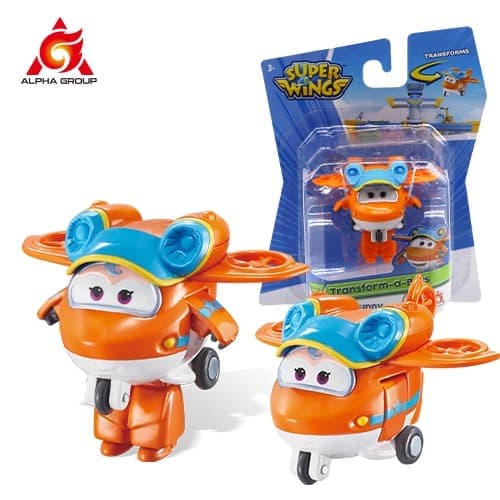 36 Super Wings 2\" Mini Transformerende Fly Robot Actionfigurer - Barnegaver og Leker