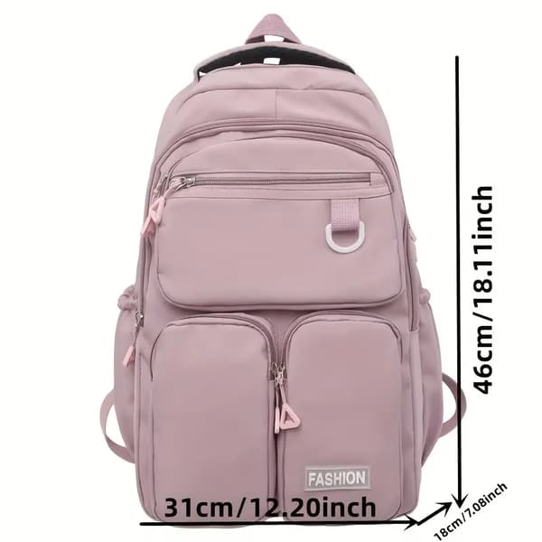 Large Capacity Multi-Compartment Backpack, Durable College Prep Backpack, Casual Travel Backpack and Daypack