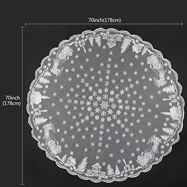 Lace Christmas Tablecloth