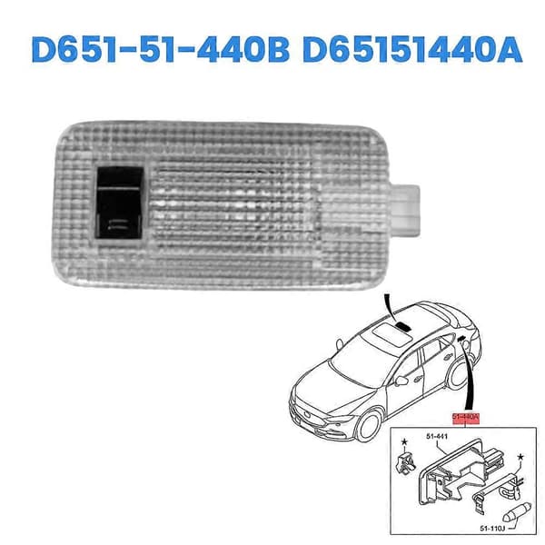 Car Interior Light Trunk Lamp D651-51-440B for Mazda 2 3 6 CX-3 CX-5 CX-4