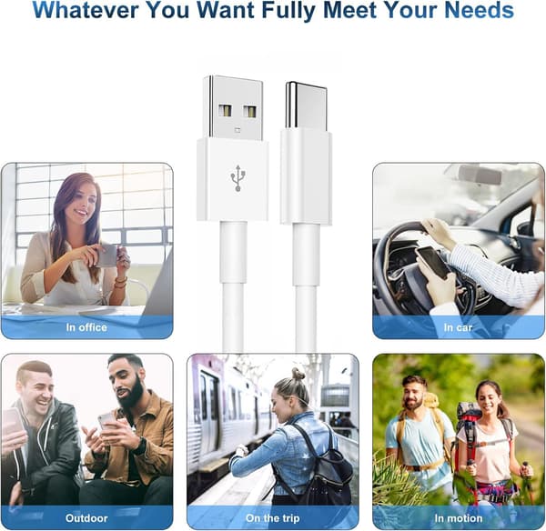 2025 Seneste Model Biloplader til iPhone 16 15 Pro USB A til USB C Kabel til Carplay Kabel, Oplader Opladningskabel Type C til iPhone 15