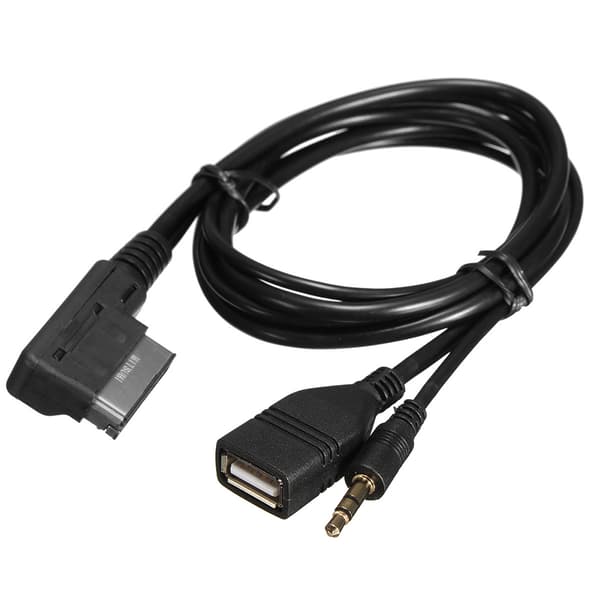 Musik MDI AMI MMI-interface USB+oplader AUX-kabel til A6L A8L Q7 A3 A4L A5 A1