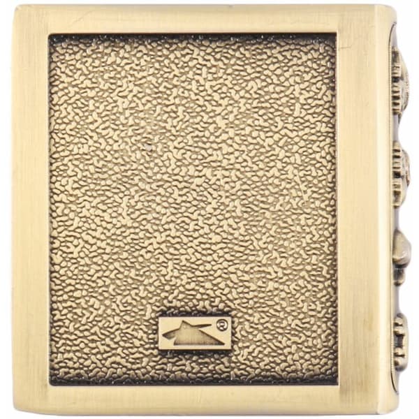 Metallbeholder for melketenner, 2-pakning, gull