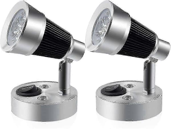 12V LED RV Reading Light with Switch, 3W Dimmable Wall Lamp for RV Interior Lighting, Caravan, Boat
