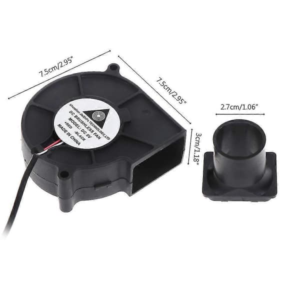 5V USB Fan with Speed Controller 2500rpm for BBQ Cooking