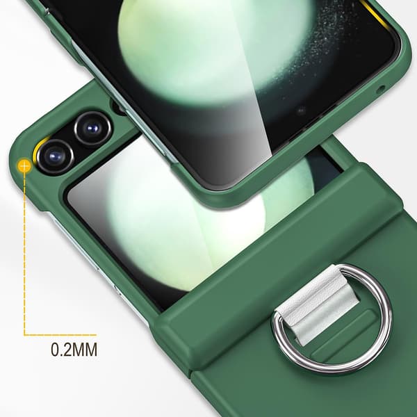 Centeraksel etui med ring til Samsung Galaxy Z Flip6 5G