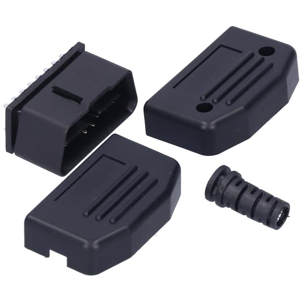 Auto OBD2 16-bens hanstik diagnostisk værktøjsadapter universal til de fleste biler 24V