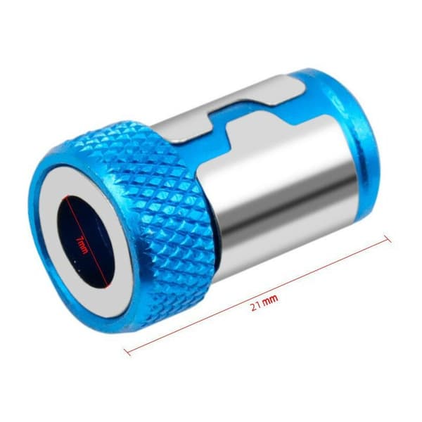 Universal 1 stk magnetisk ring i legering, magnetisk skrutrekkerbit, rustbeskyttende, sterk magnetiserer, bormagnetisk ring