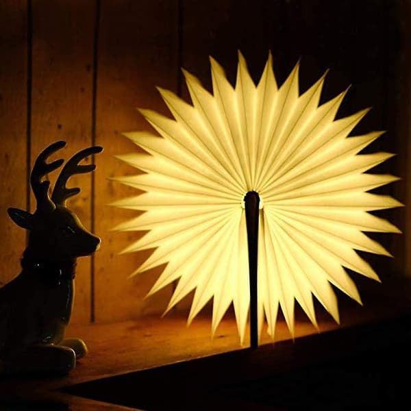 Lysstærk boglampe 250 lumen 8 timer varm gul 21 * 17 * 2,3 cm