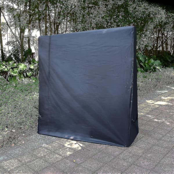 Pöytätennispöydän suojus Vedenpitävä pingispöydän suojus 165 x 70 x 185 cm Musta
