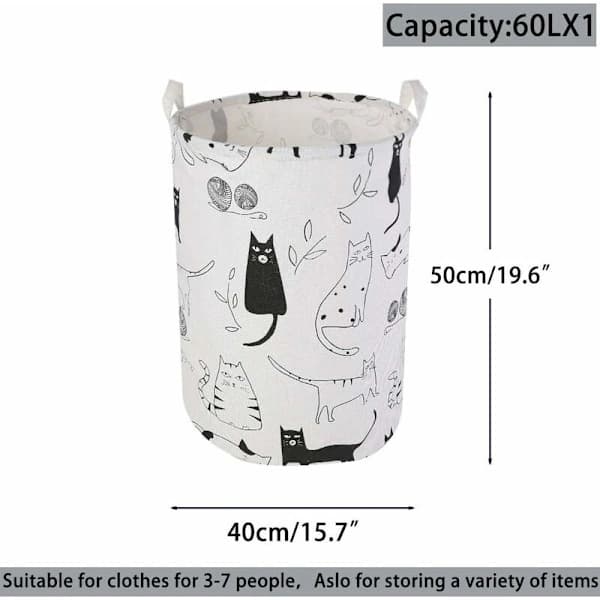 Laundry Baskets, Foldable Laundry Baskets Large Fabric Storage Bins Laundry Hamper for Organizing Kids Room, Toys, Clothes, A