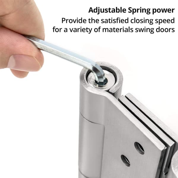 2 pcs Spring Hinges, 100 mm, 304 Stainless Steel Double Acting for