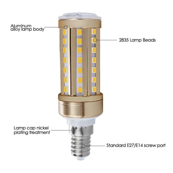LED-lamppu välkkymätön E27-12W LÄMMIN VALO LÄMMIN VALO E27-12WWarm Light