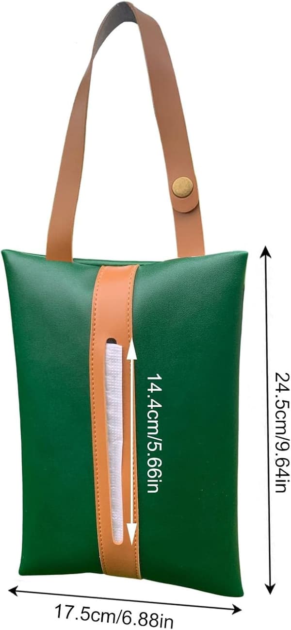 Leather Tissue Case - Car Tissue Holder | P