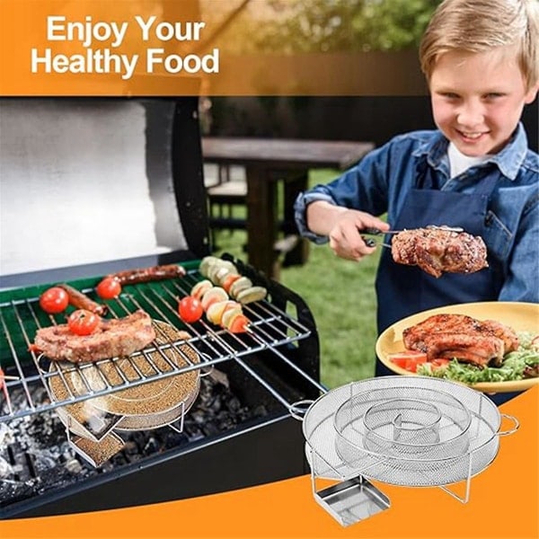 R?kkorg Kryddst?ll i rostfritt st?l R?kbricka Kall r?kgenerator R?kl?da Utomhusgrill