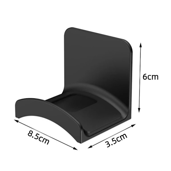 Hörlursfäste Hängare Hållare - 2-pack Stark Självhäftande Headsetkrok Stativ för Gaminghörlurar, Headsetfäste för Hem/Kontor/Spelrum