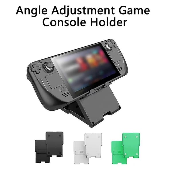 Game Console Rack Safety Heat Radiation Hole Anti-slip Hold Console Foldable Angle Adjustment Game Console Holder for Steam Deck