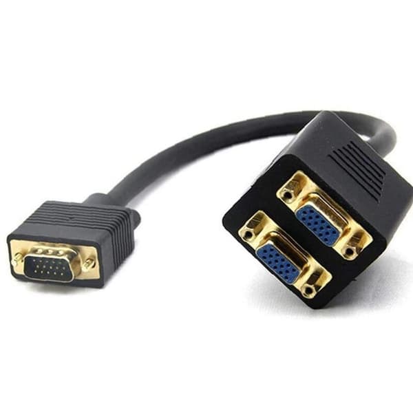 SVGA han til 2 SVGA VGA han til dobbelt 1-i-2 VGA han til kabel til computer