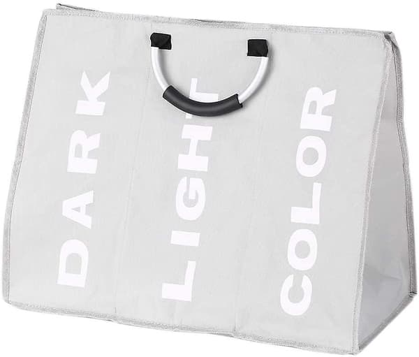 Laundry basket, foldable laundry bag, stylish clothes storage bag, laundry bag with aluminum handle
